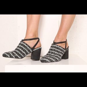Intentionally Blank PATRON II Black Tweed Heels